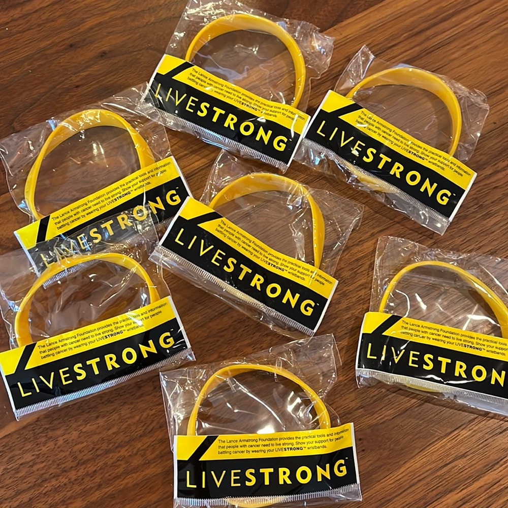 7 Livestrong wrist bands 2004